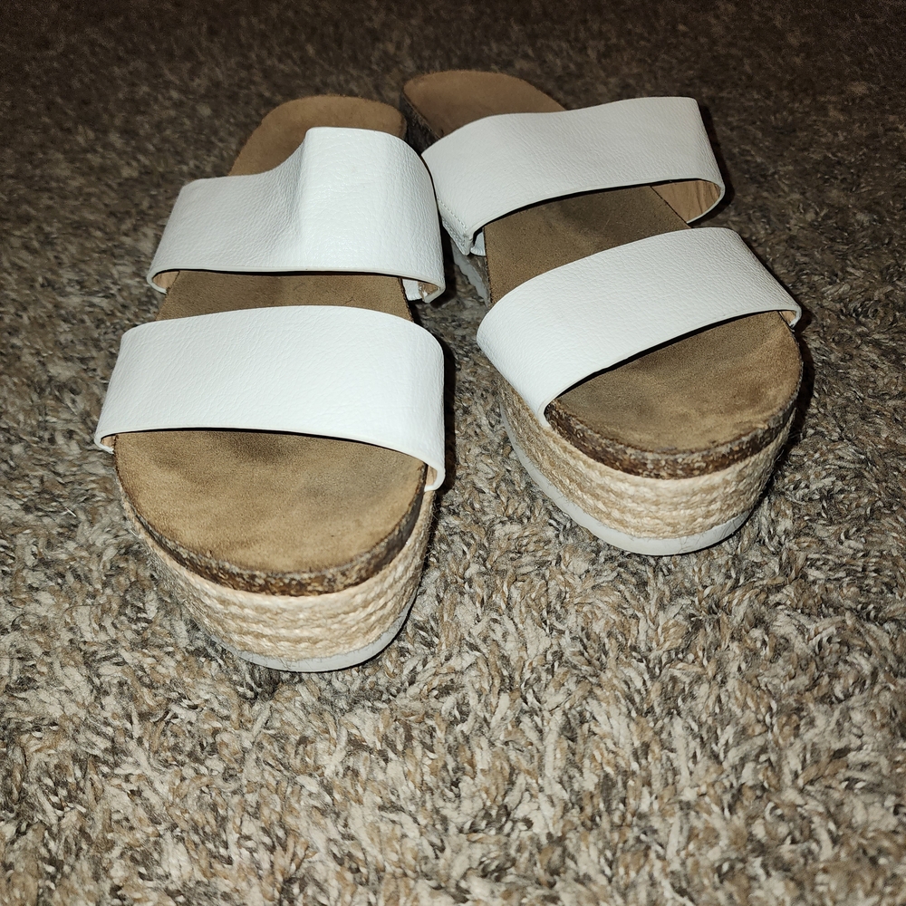 White Platform Sandals